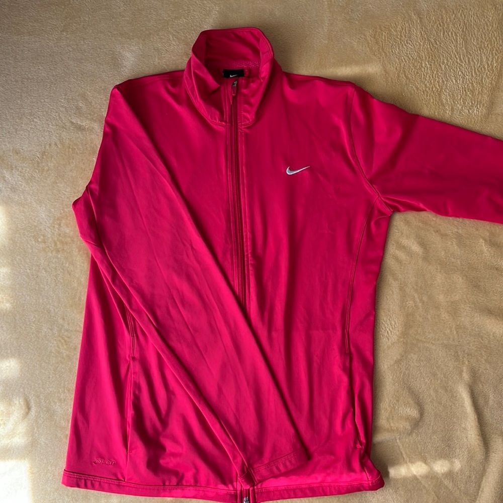 Pink Nike zip up jacket
